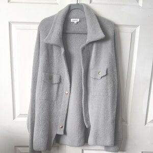 BUCKETLIST Light Gray Teddy Jacket